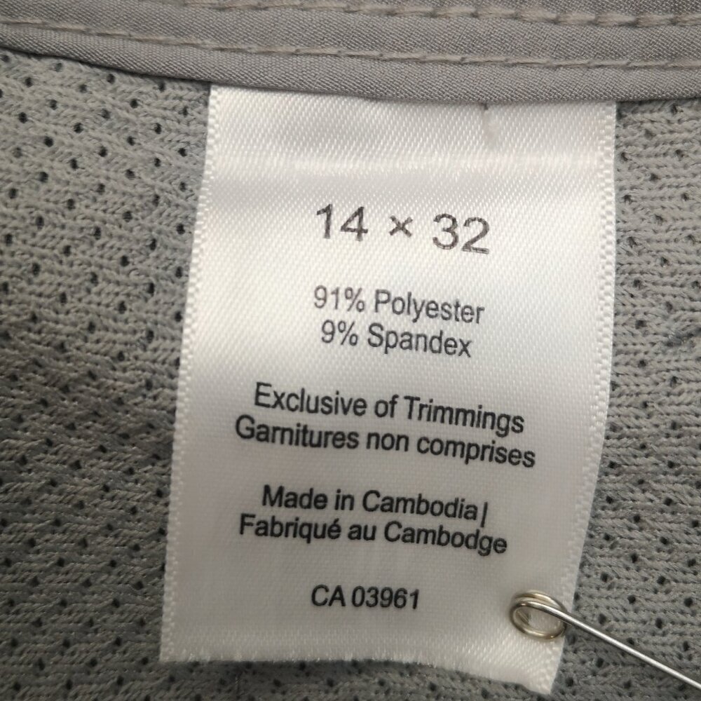 Windriver Ladies Size 14/32 Grey Roll Up Zipper & Snap Closure Casual Pants - Picture 4 of 14